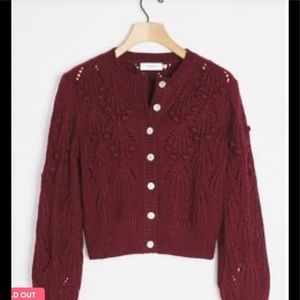 Greylin Laurenza Pommed Cardigan SzXS
